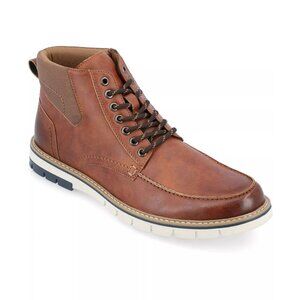 Vance Co. Mens Dalvin Tru Comfort Foam Lace Up Moc Toe Boot Brown Size 12 NEW